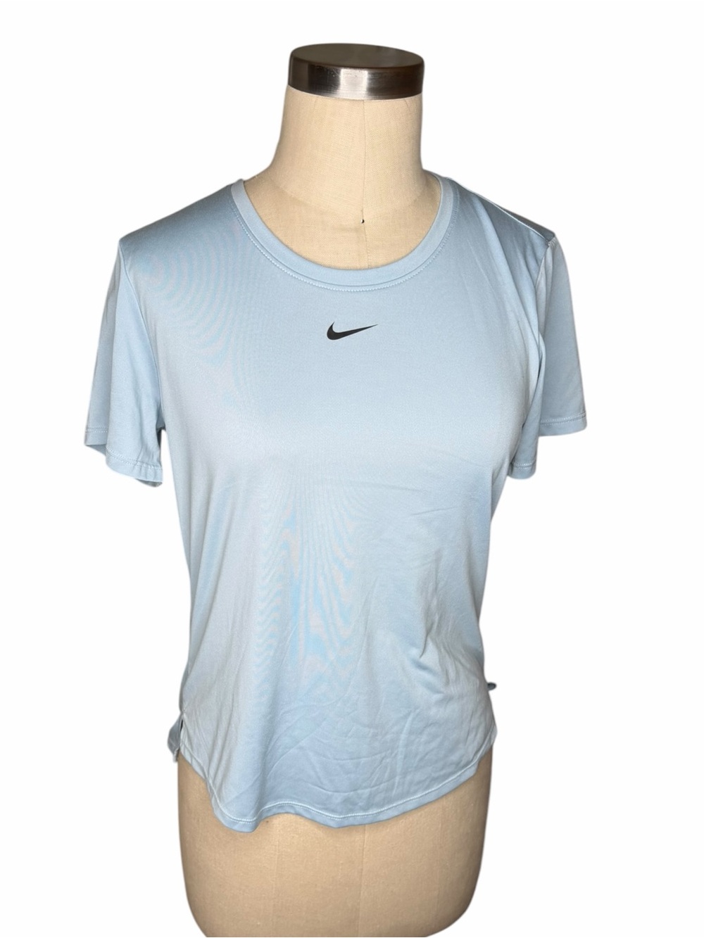 NIKE Light Blue Short Sleeve Dri-Fit Tee Running Workout Women's Size Small Gym